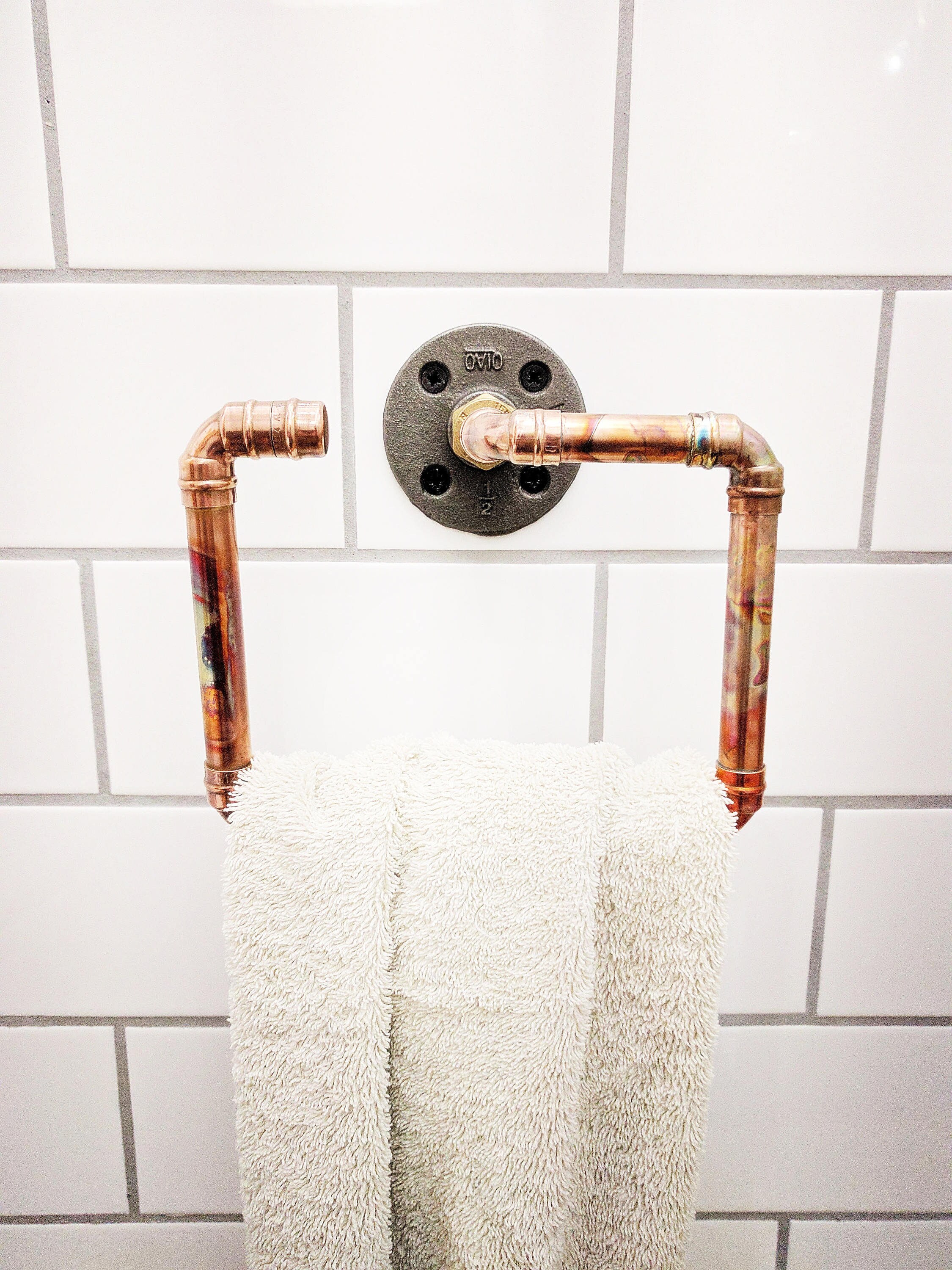 Copper Hand Towel Holder Cloakroom Towel Rail Towel Rack Etsy UK