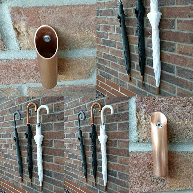 Clever Utility Umbrella Holder Wall Mounted Umbrella Storage Etsy