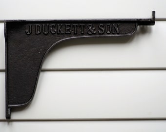 Cast Iron Shelf Bracket: British Railway Rustic Design