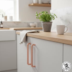 Handgemaakte koperen kastgrepen VK – 15 mm pure rustieke keuken- en ladegrepen, industriële hardware