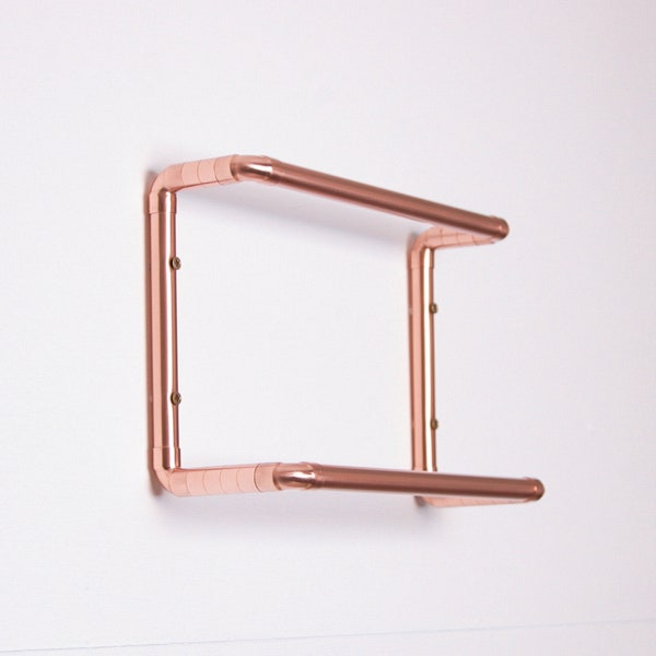 Copper Towel Rail | Double Rail Towel Rack | Bathroom Towel Rail