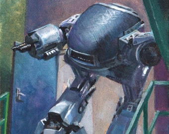 ED-209 Robocop Giclee - "Growl"
