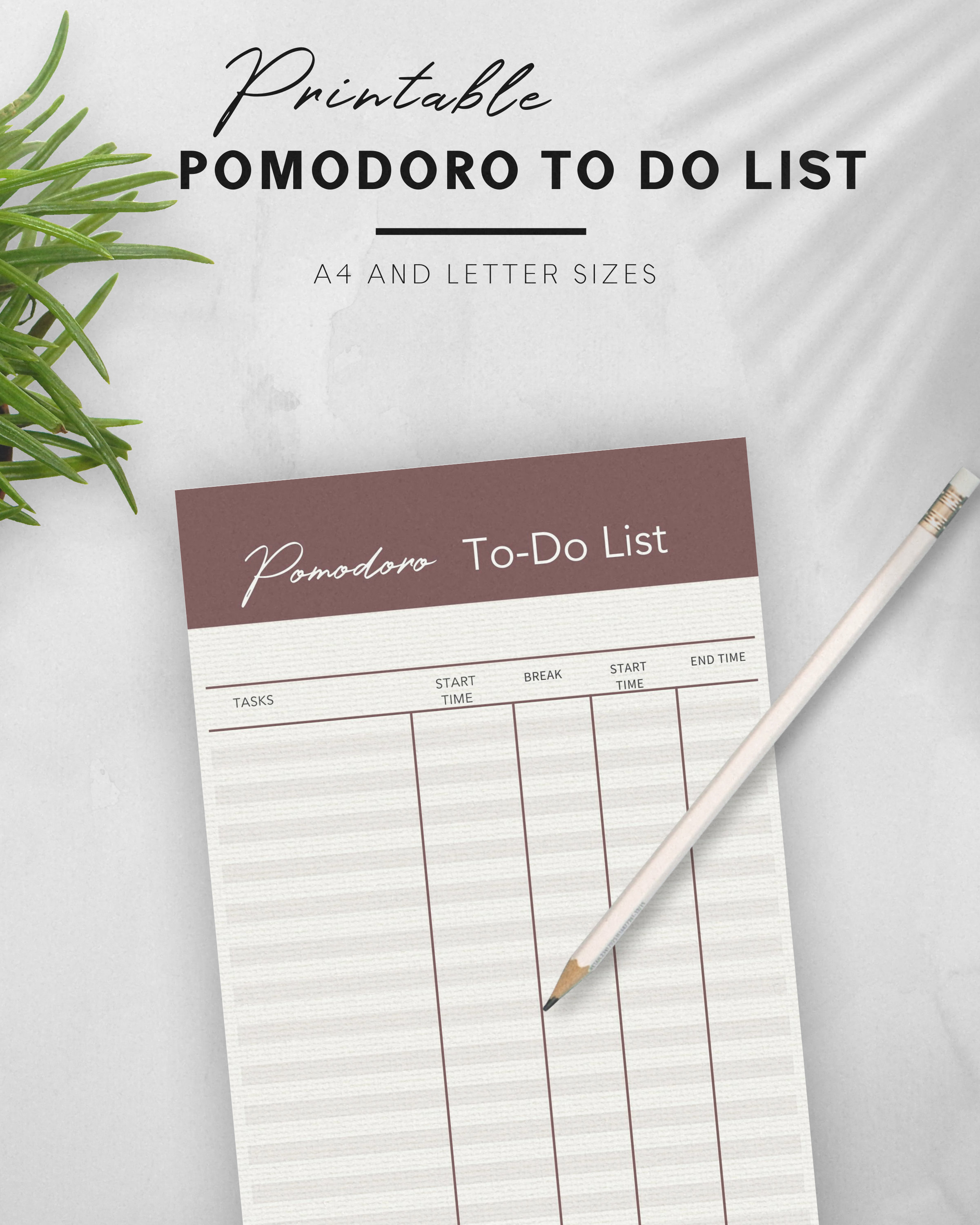 Pomodoro Planner To Do List Printable Business and Work | Etsy