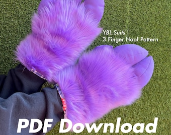 Patroon hoefbontjas met 3 vingers [PDF DOWNLOAD]