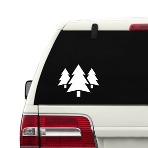 Adesivo in vinile a forma di pino, Adesivo per auto da avventura, Adesivo abete, Adesivo a forma di pino, Adesivo per montagna, Adesivo per albero, Adesivo per finestrino a forma di albero di pino