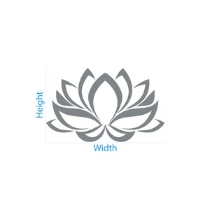 Lotus Flower Wall Decor Decal Vinyl Sticker Wall Mural Art - Etsy UK