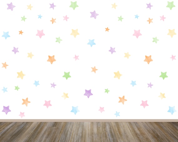 Pastel Star Shape Stickers