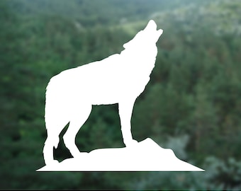 Wand-/Autosticker Wolf Silhouette, Wandtattoo