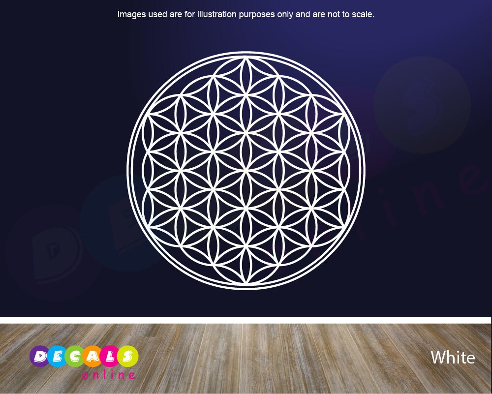 Flower of Life Vinyl Wall Decal/sticker Boho Decals Mandala Etsy UK