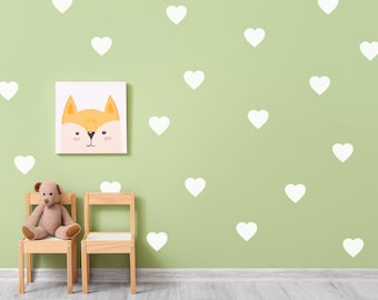 Heart Wall Decals: Peel and Stick Nursery Decor