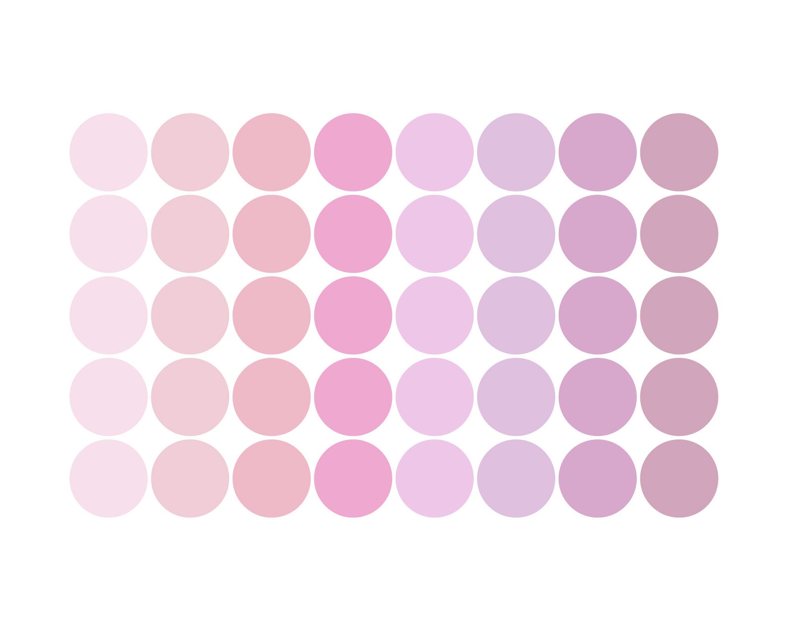 Pink and Purple polka dot wall stickers Pastel Pink baby girl Etsy