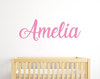 Name Wall Decal, Personalised Name Wall Sticker, Boys - Girls Name Decal, Name Decal Nursery Decor, Name Vinyl Wall Decal, Custom name decal