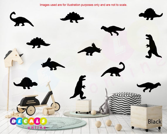 40 Dinosaur Wall Decals Dinosaur Stickers Boys Room Wall Decals Kids Wall Decal Baby Boy Nursery Dinosaur Theme Dino Decal T Rex Wall