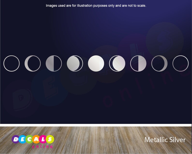 Moon Decor Moon Phases Wall Art Astronomy Decal Moon Wall Decal Moon Phases Wall Decal Minimalist Decor