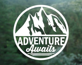 Adventure Awaits Vinyl Decal - Etsy