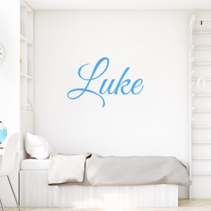 Calcomanía con nombre personalizada: vinilo para guardería y caja de juguetes