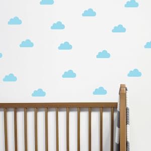 Cloud Wall Stickers, Kids Room Wall Decals, Nursery Wall Decor, Girls Bedroom Stickers, Cute Cloud Wall Stickers, Playroom Decor Idea