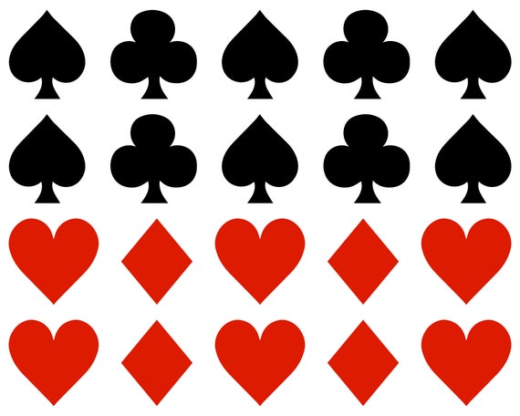 32 Spielkarten Symbole Vinyl Aufkleber Poker Karte Passt Etsy