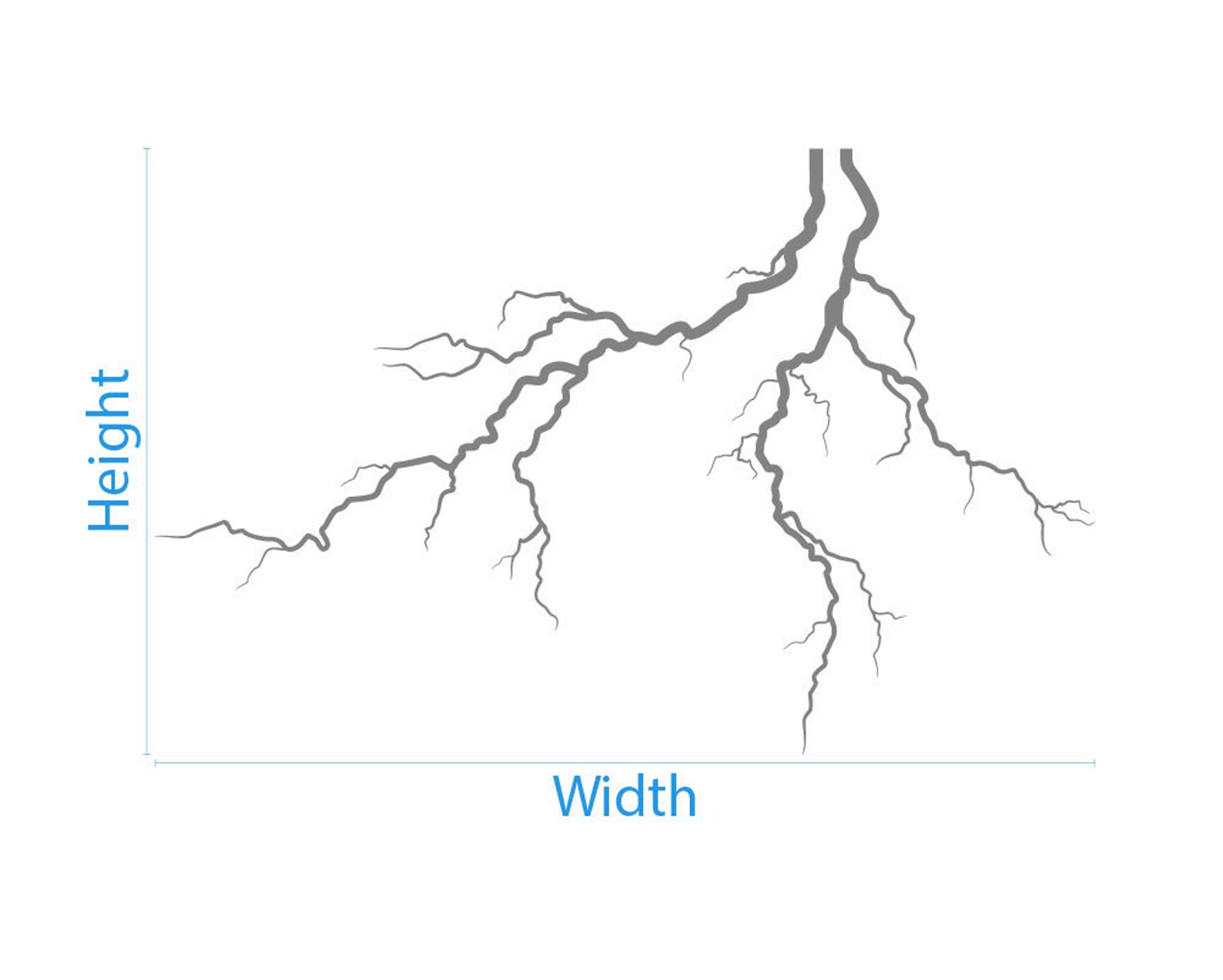 Lightning Bolt Wall Decal Storm Wall Decal Lightning Bolt Etsy