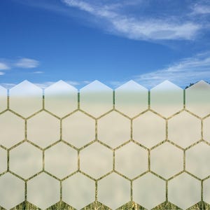 Honeycomb Privacy Cover Stickers, Etch Privacy Window Stickers, Office Door Etch Stickers, Frosted Window Stickers, Hexagon Etch Glass Decor