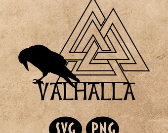 Vikings Valhalla Sign SVG PNG Digital File Download