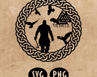 Viking's Journey to Valhalla Sign SVG PNG Digital File Download