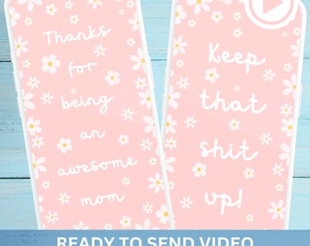 Mother's Day Funny Phone Video Card - Mom Card - Digital Greeting Card - Last Minute Gift for Mom - Happy Mother's Day - Instant Download