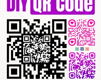 Access to Advanced Free QR Code Generator and YouTube Video Overview of Available Options for this DIY QRcode Generator - Digital Download