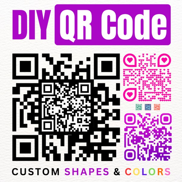 Access to Advanced Free QR Code Generator and YouTube Video Overview of Available Options for this DIY QRcode Generator - Digital Download