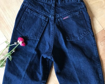 Vintage Sasson High-Rise Tapered-Leg Slim-Fit Mom Jeans 24"