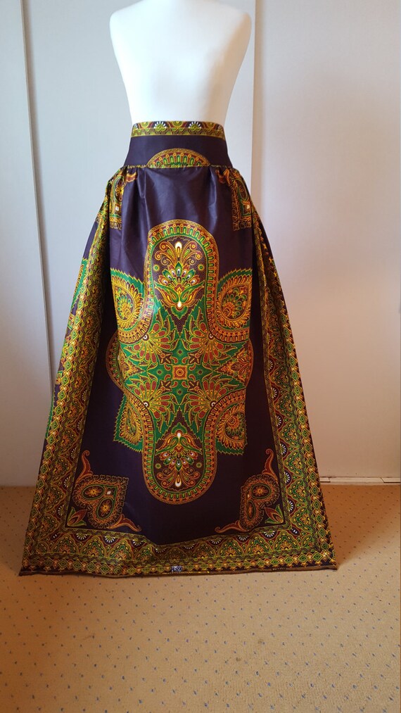 African Printed Maxi Skirt Java Maxi Skirt High Waist Maxi Etsy