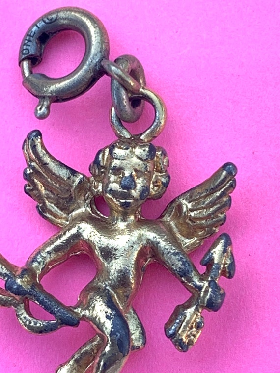 Vintage Cherub Angel Charm Cupid - image 2