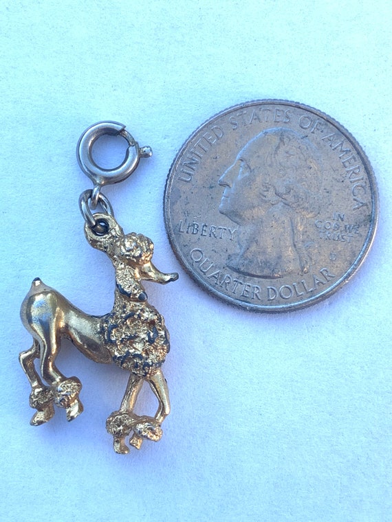 Vintage Poodle Charm Quiche La Poodle Oh Lala - image 9