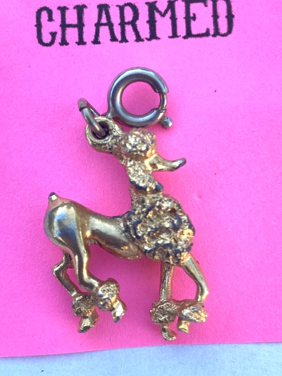 Vintage Poodle Charm Quiche La Poodle Oh Lala - image 10