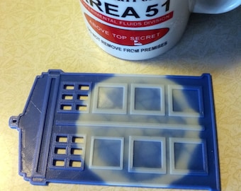 TARDIS Color-Changing Coaster