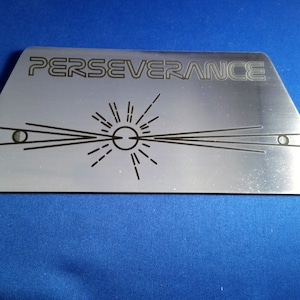 Perseverance Mars Rover Commemorative Plaque