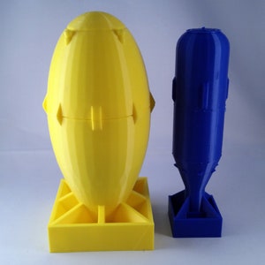 Fat Man and Little Boy Atom Bomb Models/containers