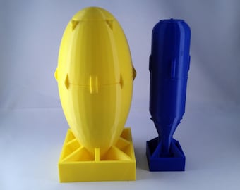 Fat Man and Little Boy Atom Bomb Models/containers