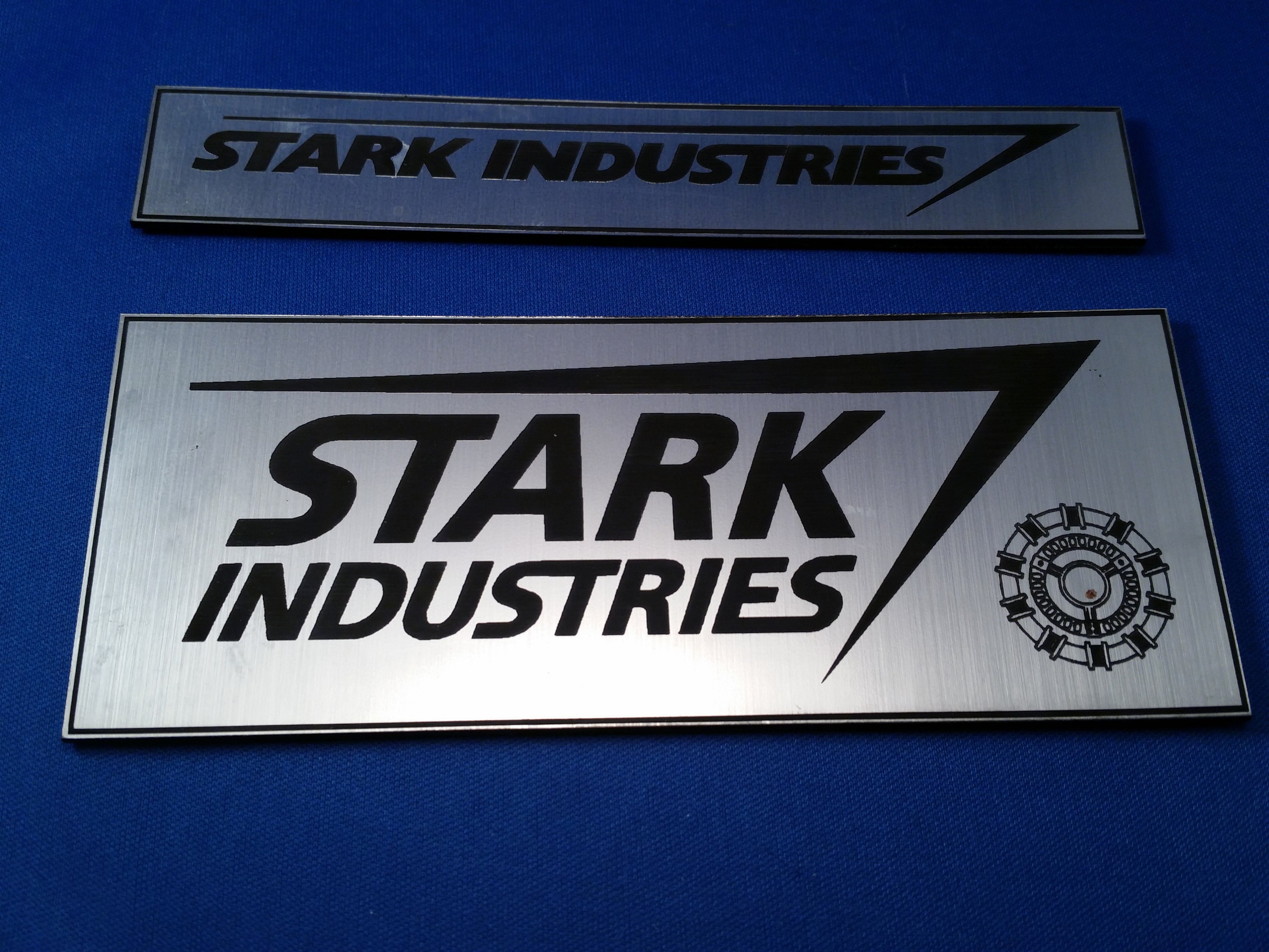 Stark Industries Metallic Desk/toolbox Sign -  Sweden