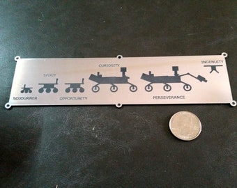 Perseverance Mars Rover "Family Portrait" Plaque