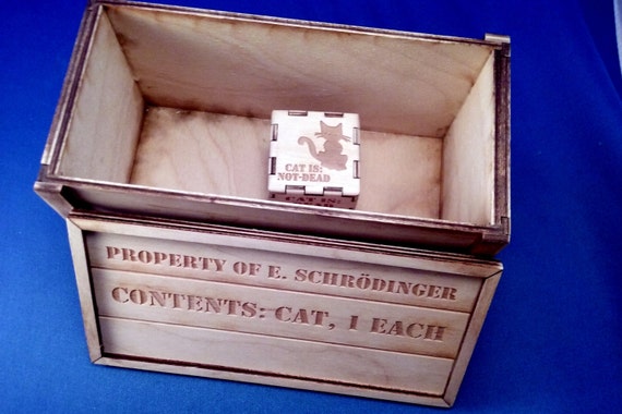 Schrodinger's Cat Box Decision Maker, Quantum Physics Paradox - Etsy