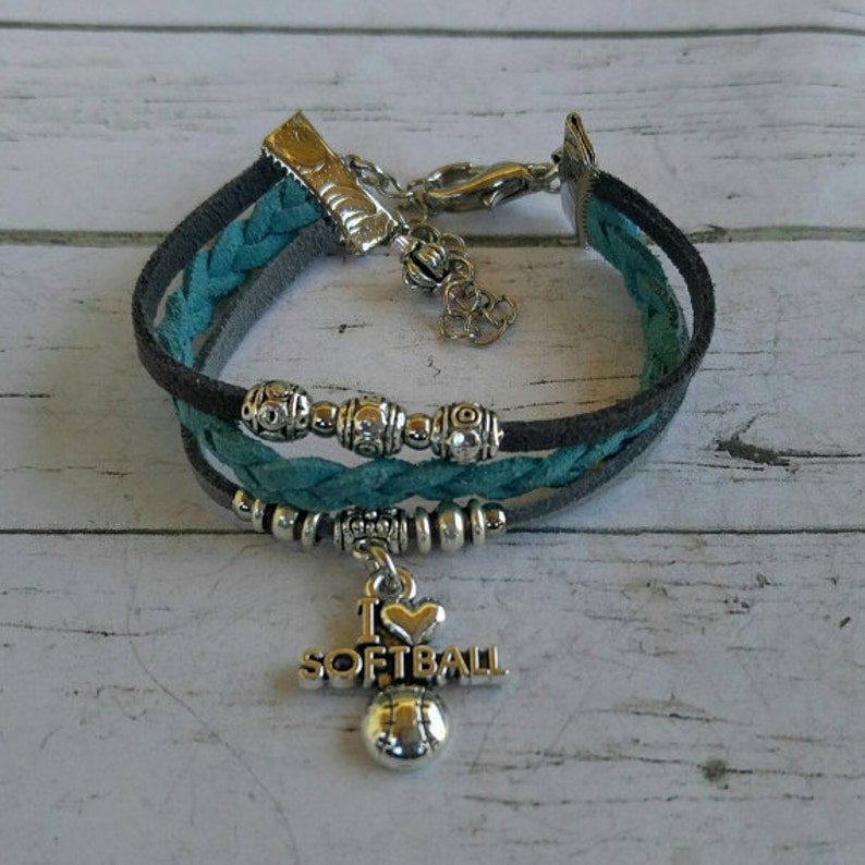 Custom Sports Jewelry for Girls // Softball Friendship Etsy