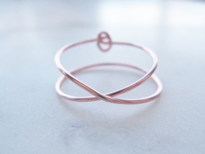 Rose Gold X Ring//rose Gold Criss Cross Ring Cross Ring Etsy Canada