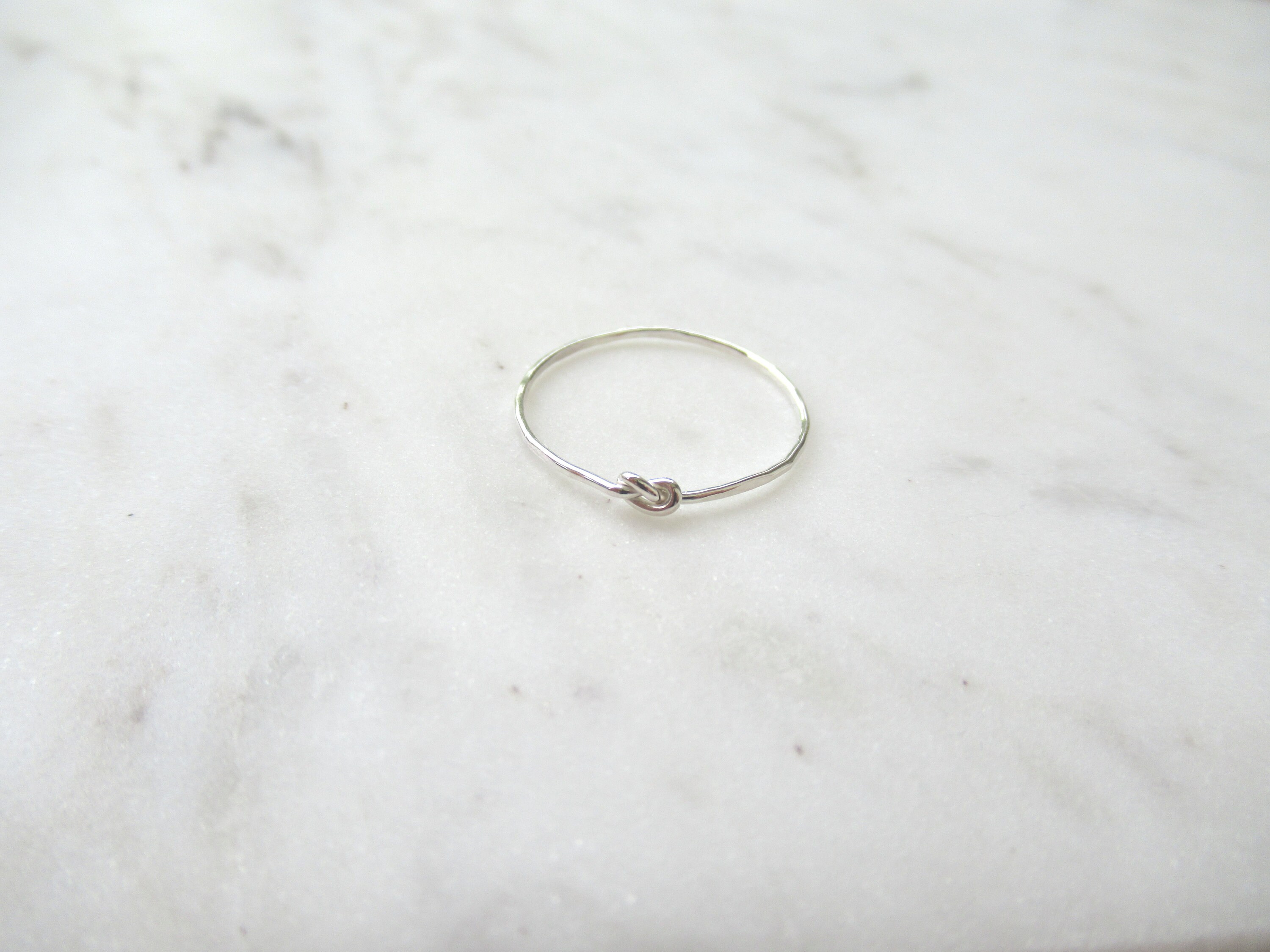 Tiny Closed Knot Ring, Sterling Silver Knot Ring, Love Knot Ring ...