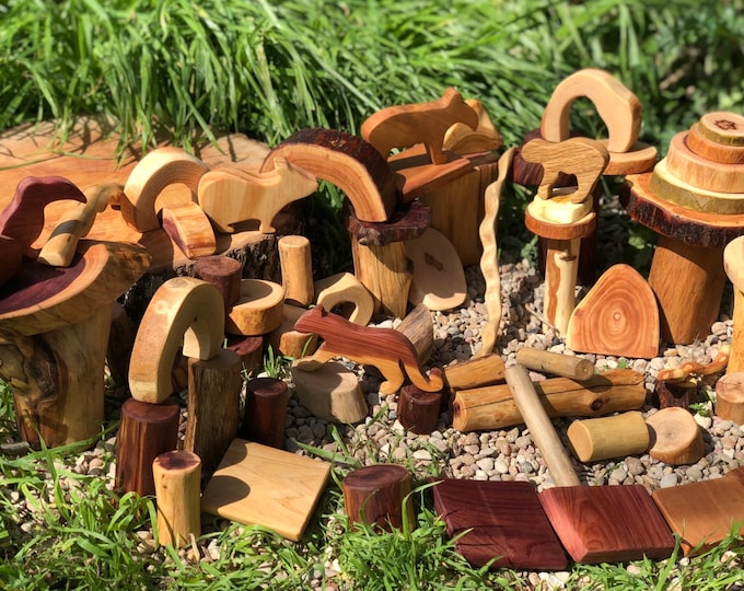 Rain Forest Tree Blocks 75 pc