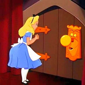 1 Alice In Wonderland Life Size Door knob Face Plate,Working Movie Prop image 3