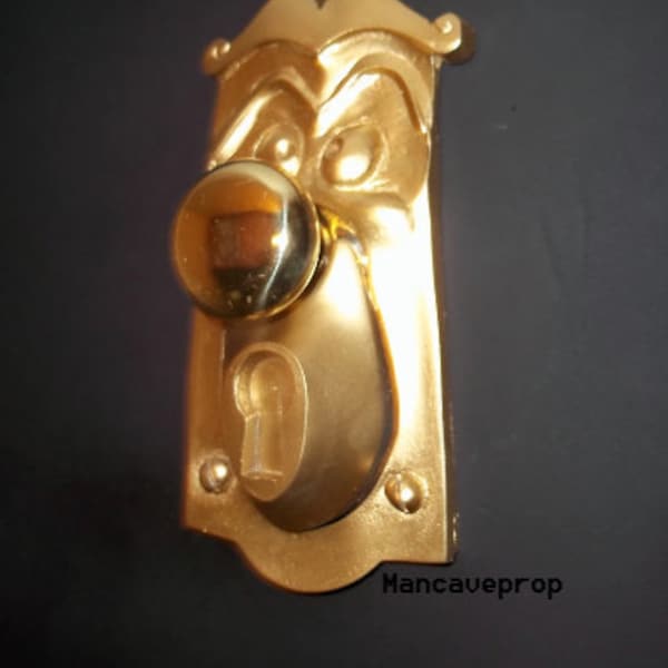 1 Pomo de puerta de tamaño real de Alicia en el País de las Maravillas, accesorio de película funcional
