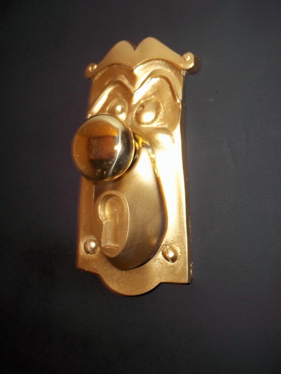 1 Alice In Wonderland Life Size Door Knob Face Plate Working Movie Prop