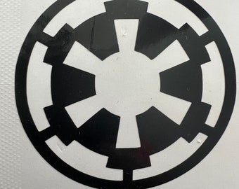 Star Wars Empire Imperial Cog Logo Vinyl Decal & Sticker for cars, trucks, computers, costumes, etc.