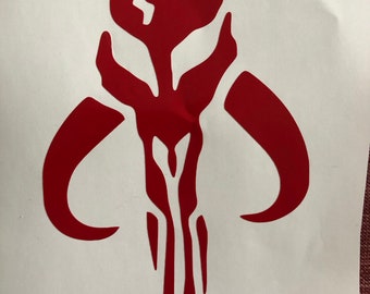 Star Wars Mandalorian Mythosaur Sigil Vinyl Decal & Sticker for cars, trucks, computers, etc.